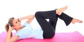 ممارسة لتقليل الوزن على البطن والجانب